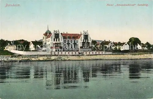 AK / Ansichtskarte Bornholm Hotel Strandschloss Sandvig Bornholm