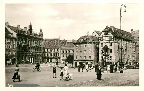 AK / Ansichtskarte Eger_Cheb_Tschechien Stadtpanorama 