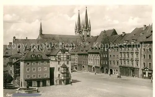 AK / Ansichtskarte Eger_Cheb_Tschechien Stadtansicht 