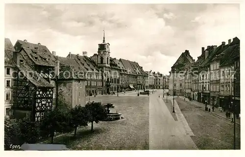AK / Ansichtskarte Eger_Cheb_Tschechien Stadtpanorama 