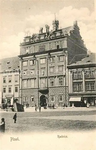 AK / Ansichtskarte Plzen_Pilsen Rathaus Plzen Pilsen