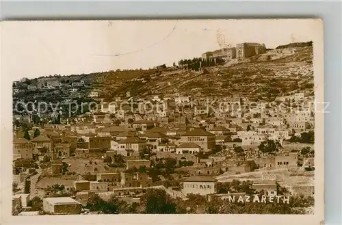 AK / Ansichtskarte Nazareth_Israel Stadtpanorama Nazareth Israel