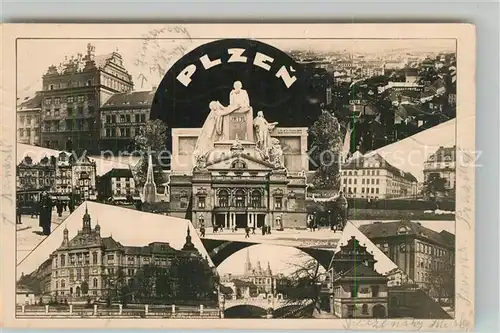 AK / Ansichtskarte Plzen_Pilsen Stadtansichten Plzen Pilsen