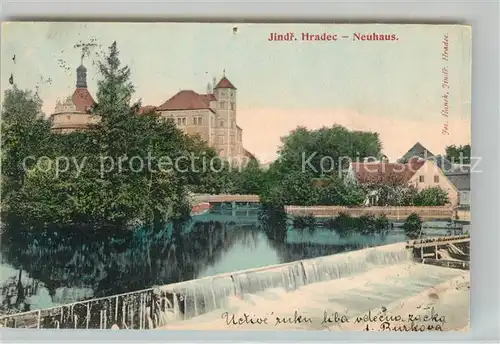 AK / Ansichtskarte Jindr. Neuhaus Stauwehr Jindr.