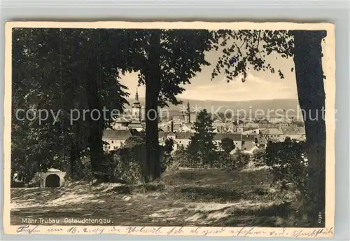 AK / Ansichtskarte Truebau_Maehren_Tschechien Panorama Truebau_Maehren_Tschechien