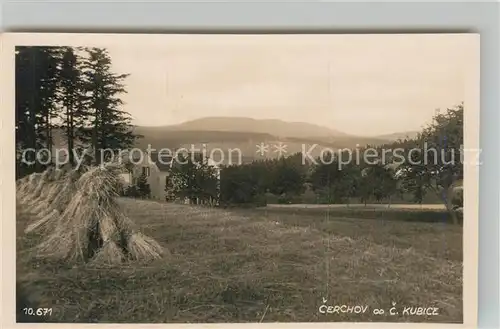 AK / Ansichtskarte Cerchov Panorama Cerchov