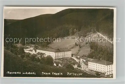 AK / Ansichtskarte Jachymov Tabak Fabrik Jachymov