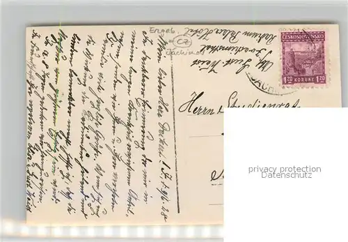 AK / Ansichtskarte Jachymov Tabak Fabrik Jachymov