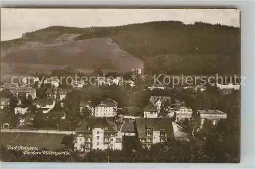 AK / Ansichtskarte Bad Reinerz Vordere Villenpartie Bad Reinerz