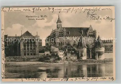 AK / Ansichtskarte Marienburg_Westpreussen Schloss Marienburg_Westpreussen