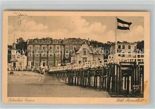 AK / Ansichtskarte Cranz_Ostseebad Hotel Meeresblick Cranz_Ostseebad