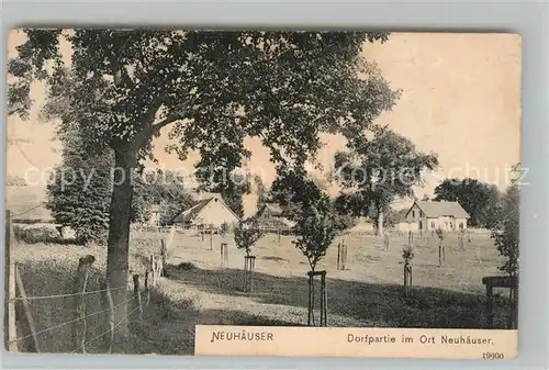 AK / Ansichtskarte Neuhaeuser_Ostpreussen Dorfpartie Neuhaeuser_Ostpreussen