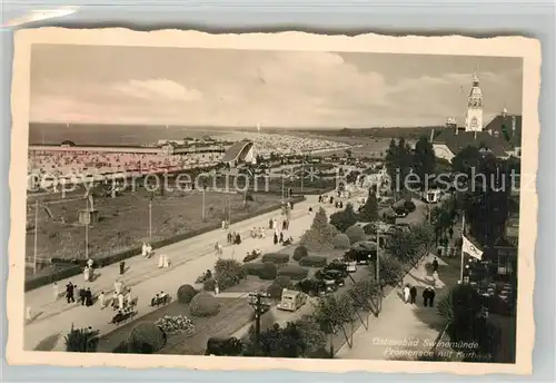 AK / Ansichtskarte Swinemuende_Swinoujscie Promenade Kurhaus Swinemuende Swinoujscie