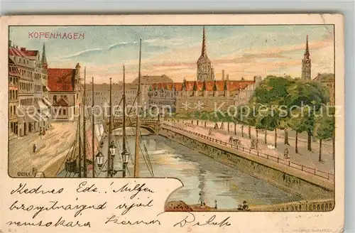 AK / Ansichtskarte Kopenhagen Hafen Panorama Kopenhagen