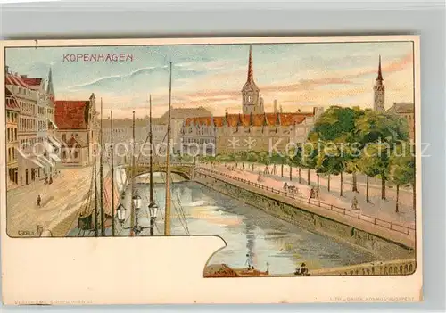 AK / Ansichtskarte Kopenhagen Hafen Panorama Kopenhagen