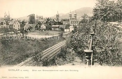 AK / Ansichtskarte Goslar Panorama Steinberg Goslar