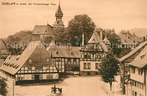 AK / Ansichtskarte Goslar Frankenberger Plan Goslar