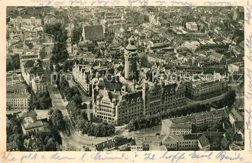 AK / Ansichtskarte Leipzig Fliegeraufnahme Leipzig