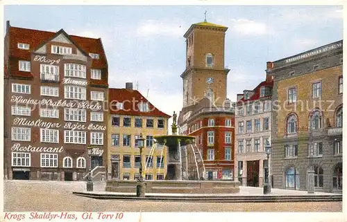 AK / Ansichtskarte Kobenhavn Krogs Skaldyr Hus Torv 10 Kobenhavn