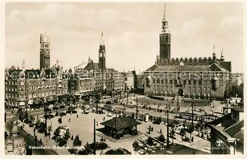 AK / Ansichtskarte Kobenhavn Raadhuspladsen Kobenhavn