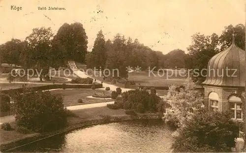 AK / Ansichtskarte Koge Valloe Slotshave Koge