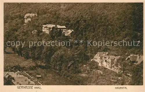 AK / Ansichtskarte Gernrode_Harz Fliegeraufnahme Gernrode Harz