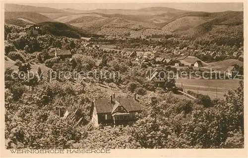 AK / Ansichtskarte Wernigerode_Harz Hasserode Wernigerode Harz