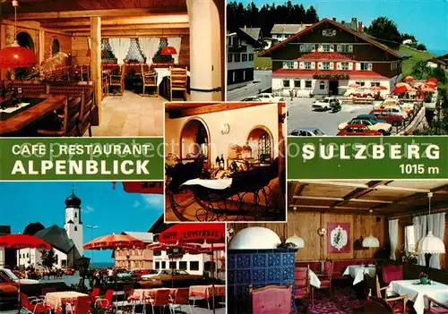 AK / Ansichtskarte Sulzberg_Vorarlberg Cafe Restaurant Alpenblick Sulzberg Vorarlberg