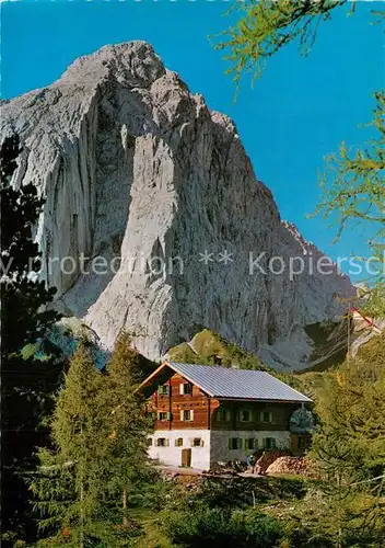 AK / Ansichtskarte Absam Hallerangerhaus mit Kleinem Lavatscher Hinterautal Karwendelgebirge Absam