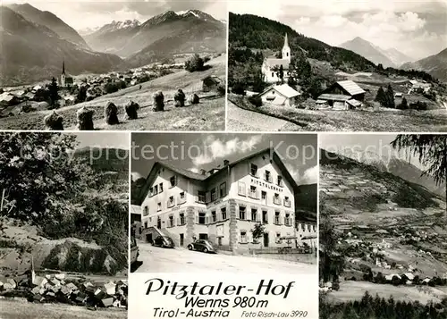 AK / Ansichtskarte Wenns_Pitztal_Tirol Pitztaler Hof Landschaftspanorama Alpen Wenns_Pitztal_Tirol