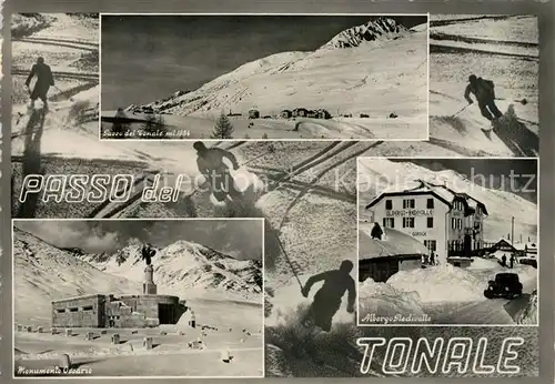 AK / Ansichtskarte Tonalepass Gebirgspass Alpen Wintersportplatz Tonalepass