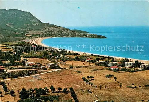 AK / Ansichtskarte Halkidiki Toroni Fliegeraufnahme Strand Halkidiki