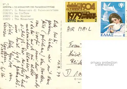 AK / Ansichtskarte Korfu Kloster Korfu