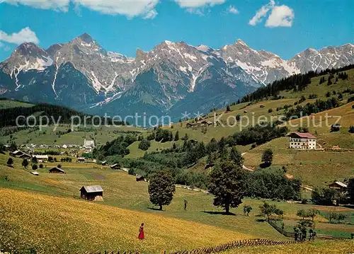 AK / Ansichtskarte Alm_Saalfelden mit Steinernem Meer  Alm_Saalfelden