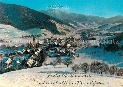 AK / Ansichtskarte Kandel_Breisgau Weihnachtskarte Kandel Breisgau
