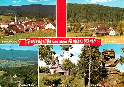 AK / Ansichtskarte Bischofsmais Habischried Teufelstich Geisskopfbahn Bischofsmais