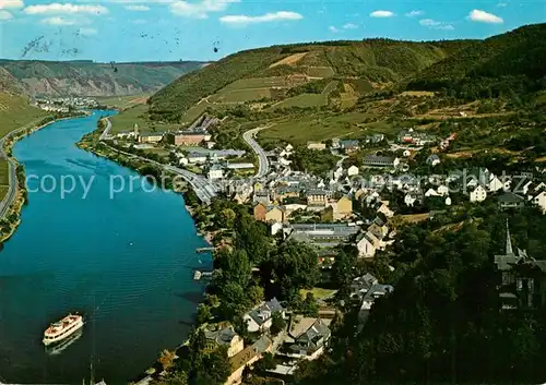 AK / Ansichtskarte Cochem_Mosel Fliegeraufnahme Sehl Valwig Ernst Cochem Mosel