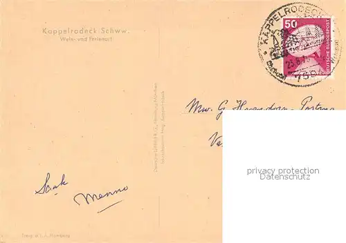 AK / Ansichtskarte Kappelrodeck Fliegeraufnahme Kappelrodeck