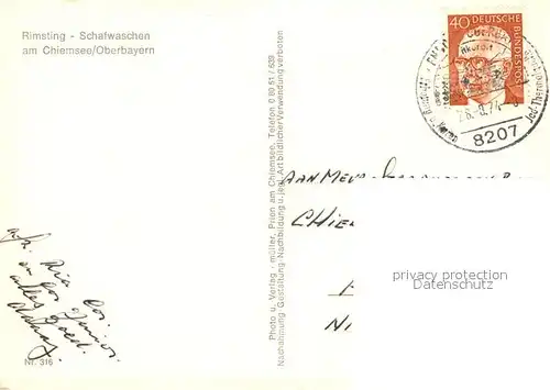 AK / Ansichtskarte Schafwaschen_Rimsting am Chiemsee Rimsting  Schafwaschen_Rimsting