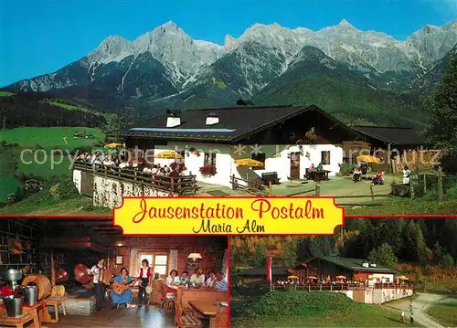 AK / Ansichtskarte Maria_Alm_Steinernen_Meer Jausenstation Postalm am Steinernen Meer Maria_Alm_Steinernen_Meer