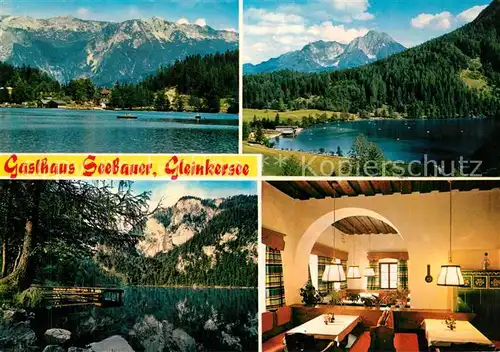 AK / Ansichtskarte Rossleithen Gasthaus Seebauer Gleinkersee Alpenpanorama Rossleithen
