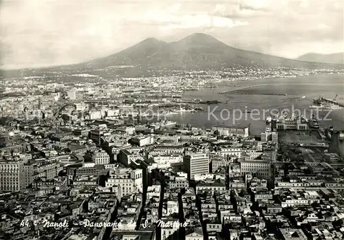 AK / Ansichtskarte Napoli_Neapel Panorama da San Martin Volcano Vesuvio Napoli Neapel