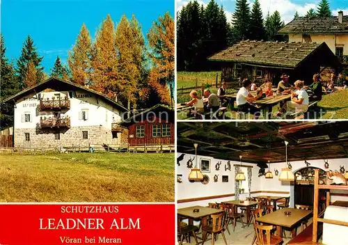 AK / Ansichtskarte Voeran_Verano Schutzhaus Leadner Alm Berggaststaette Jausenstation Voeran Verano