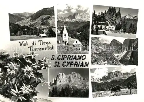 AK / Ansichtskarte San_Cipriano Panorama Val di Tires Dolomiti Tiersertal San_Cipriano