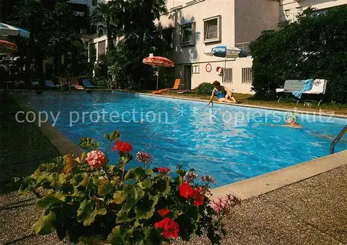 AK / Ansichtskarte Paradiso_Lago_di_Lugano Hotel Meister Swimming Pool Paradiso_Lago_di_Lugano