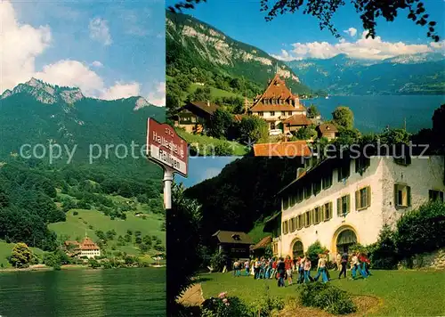 AK / Ansichtskarte Merligen Gut Ralligen am Thunersee Alpenpanorama Merligen