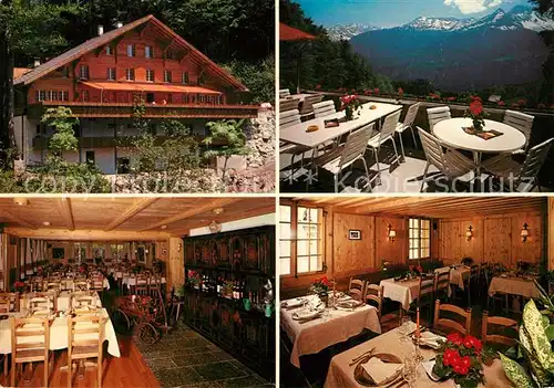 AK / Ansichtskarte Bruenig_OW Gasthaus Bruenig Kulm Hotel Restaurant Alpenpass Bruenig_OW