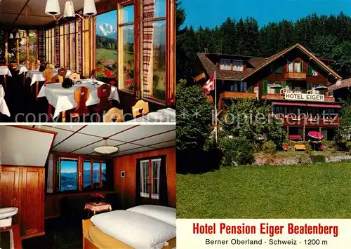 AK / Ansichtskarte Waldegg_Beatenberg Hotel Pension Eiger Restaurant Fremdenzimmer Waldegg Beatenberg