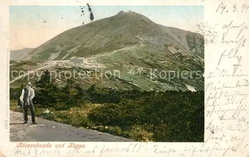 AK / Ansichtskarte Riesenbaude Koppe Riesenbaude
