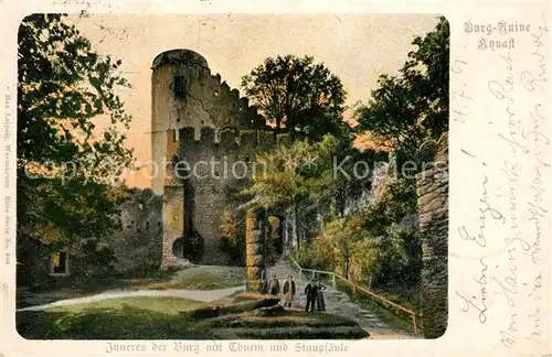 AK / Ansichtskarte Burg_Kynast Turm Staupsaeule Burg_Kynast